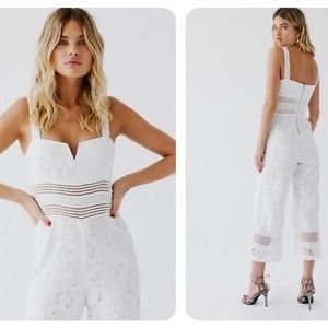SAYLOR x Free People White Gabri Jumpsuit XS